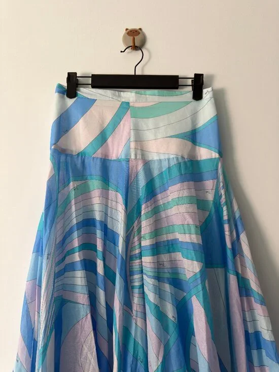 NWOT !Pucci Iride cotton maxi skirt - Picture 4 of 10